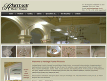 Tablet Screenshot of heritageplaster.com